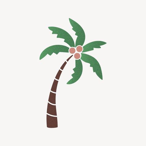 Coconut tree clipart, botanical illustration vector | free image by rawpixel.com / pangrum Palm Tree Vector Illustration, Coconut Tree Clipart, Palm Tree Coconut, Coconut Vector, Hair Poster, Palm Tree Graphic, Palm Tree Vector, Tree Palm, Tree Vector