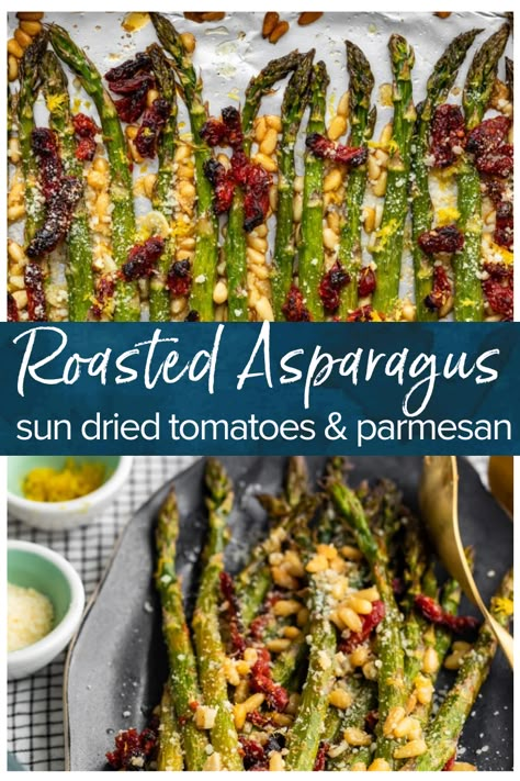 Vegetable Side Dishes Asparagus, Asparagus In Foil In Oven, Christmas Dinner Asparagus, Mediterranean Side Dish Recipes, Mediterranean Asparagus Recipe, Mediterranean Asparagus, Mediterranean Vegetable Recipes, Mediterranean Sides, Mediterranean Side Dishes