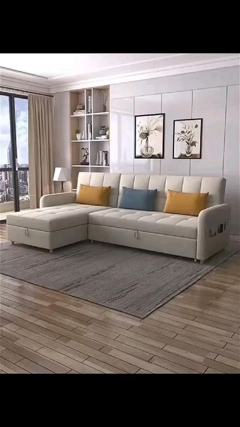 Sofa Cum Bed Design, Sofa Cumbed Design, Sofa Bed For Small Spaces, Sofa Cum Bed, Sofa Bed Living Room, Sofa Design Wood, Luxury Sofa Design, Latest Living Room Designs, Corner Sofa Design