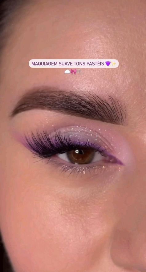 ib: dellamakes_ - on ig #Tutorial #Flawless #for #Trends #Look #Makeup #a #StepbyStep #Mastering #Inspiration #HomeTrends #A #Inspo #Motivation #Ideas Beginner Eye Makeup Step By Step, Purple Dress Makeup Ideas, Soft Purple Eye Makeup, Makeup Lila, Pastel Eyeshadow Looks, Pastel Eye Makeup, Ig Makeup, Cheer Makeup, Purple Makeup Looks