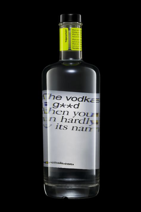 If You’re Worried About Pronouncing the Name of This Sleek Vodka, You’re Missing the Point | Dieline - Design, Branding & Packaging Inspiration Pickle Brands, Vodka Packaging, Travel Size Shampoo, Center Labels, Rum Bottle, Skincare Packaging, Handmade Packaging, Beer Packaging, Beverage Packaging