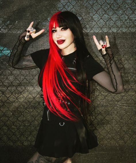 New Years Day Ash Costello Ash Costello Hair, My Beautiful Nightmare, New Years Day Band, Wwe Lita, Black Women Celebrities, Ash Costello, Ashley Costello, Gothic Queen, Ladies Of Metal