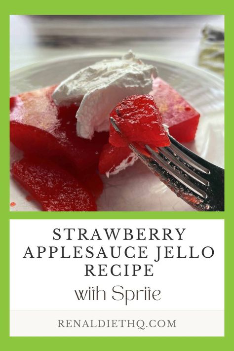 Creating a great dessert can be hard for people with kidney failure.  This strawberry applesauce jello to the rescue - it's got a good deal of health to it and it tastes great.  Even if you don't feel well, you like to have some jello to soothe you.    I found this recipe on a forum and decided to try it out, making adjustments based on chronic kidney disease. It's interesting because it has applesauce but it doesn't really taste like it. Tell me what you think! Jello And Applesauce, Applesauce Jello, Applesauce Jello Recipe, Kidney Friendly Desserts, Dessert Salad Recipes, Jello With Fruit, Gelatin Recipes, Dairy Free Snacks, Nutrition Articles