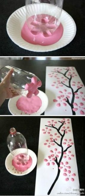 DIY: easy painting idea that the kids can help with, then hang it for some modern decor in the RV! #RV Decor #DIY Pin Diy, Seni Dan Kraf, Cadeau Diy, Easy Diy Gifts, Teacher Christmas, Paper Plate, Spring Crafts, Cute Crafts, Crafts To Do