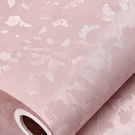 Pink Contact Paper, Flower Luxury, Damask Wall, Wallpaper Interior, Wallpaper Pink, Damask Wallpaper, Vinyl Paper, Pink Interior, Paper Wallpaper