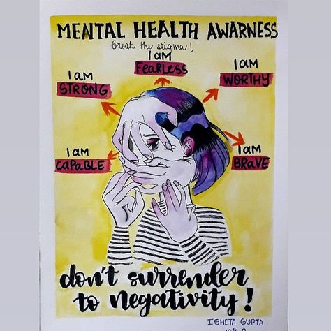 Self Awareness Poster Ideas, Poster On Mental Awareness, Health Awareness Poster Drawing, Mental Health Draws Ideas Positive, Social Issues Posters Creative, Mental Health Draws Ideas Poster, Mental Health Draws Ideas Poster Easy, Poster Design About Mental Health, Social Awareness Posters Drawing