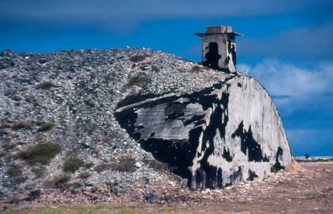 WWII Japanese aircraft bunker on Wake Island. Photos: Altaffer Abandoned Landscape, Midway Islands, Wake Island, Island Photos, Island Adventure, Given Up, Us Virgin Islands, Remote Island, United States Marine Corps