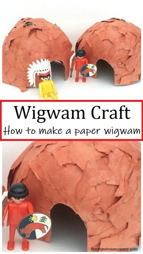 Looking for a fun Native American craft for kids?  Find out how to make a paper wigwam!  Perfect for a school project.  #kidscrafts #nativeamericancraft #teachinghistory Wigwam Craft, Doodles Thanksgiving, Pastel Thanksgiving, Native American Art Projects, Indian Project, Native American Projects, Native Americans Unit, Preschool Thanksgiving, Teaching American History