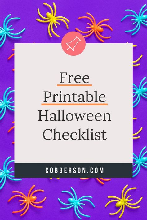 Every year, after Halloween (or really, every holiday) has passed, I suddenly get all these ideas for fun things we should do next year. Enter the Halloween checklist. Halloween Checklist, Halloween Bucket List, Free Printable Halloween, Ideas For Fun, Family Command Center, Todo List, Printable Halloween, Command Center, Templates Printable Free