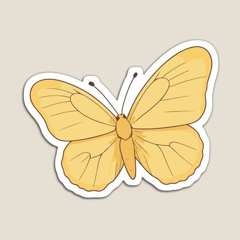 Get my art printed on awesome products. Support me at Redbubble #RBandME: https://www.redbubble.com/i/magnet/Cute-Kawaii-Yellow-Butterfly-by-Atlantico54/161326556.TBCTK?asc=u Butterfly Magnet, Yellow Butterfly, Dog Mat, Yellow Aesthetic, Cute Kawaii, Butterfly Design, Aesthetic Stickers, Scrapbook Stickers, Sticker Collection