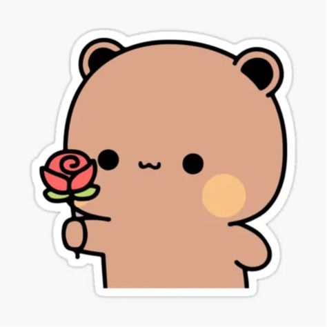 Kawai Sticker Ideas, Cute Stickers Whatsapp, Studying Stickers, Golden Time Anime, Cute Bears Stickers Printable, Cute Bear Stickers Printable, Bears Stickers Cute, Cutie Sticker, Bear Sticker Cute