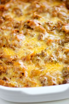 Casseroles With Tortilla Chips, Recipes W Hamburger Meat, Frito Recipes Ground Beef, Doritos Enchilada Casserole, Dinner Ideas With Tortilla Chips, Taco Chip Casserole, Tortilla Chips Recipe Ideas, Ground Beef Tortilla Chip Casserole, Tortilla Chip Recipes Dinners