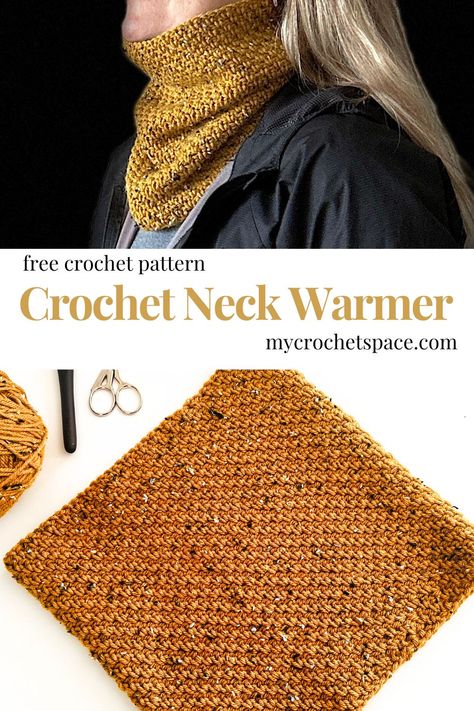 Crochet Gaiter Pattern Free, Crochet Neck Warmers Free Pattern, Easy Crochet Neck Warmer, Free Crochet Cowl Patterns For Women, Crochet Cowl Free Pattern Neck Warmer, Neck Warmer Crochet Pattern Free, Crochet Neck Warmer Free Pattern, Crochet Neck Warmer Pattern, Crochet Neck Scarf