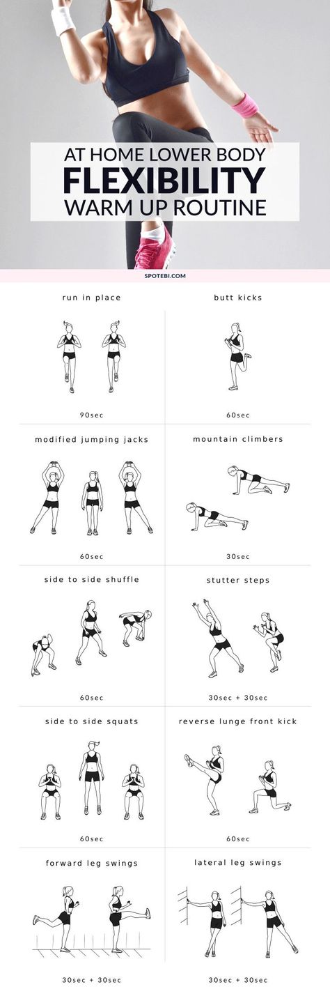 To prevent injury, improve exercise form and make your workouts more effective, it's important that you warm up properly before exercising. Try this set of dynamic warm up exercises next time you want to prepare your muscles, tendons and joints for additional strength training. http://www.spotebi.com/workout-routines/lower-body-dynamic-warm-up-exercises/ Workout Morning, Sixpack Workout, Dynamic Warm Up, Warm Up Routine, Full Body Workouts, Full Body Workout Routine, Fitness Routines, Fat Loss Program, Workout Warm Up