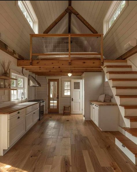 Tiny Home Ideas, Cottage Style Interiors, Cabin Interior Design, Tiny House Interior Design, Boho Patio, Shed To Tiny House, Tiny House Nation, Tiny House Layout, A Frame House Plans