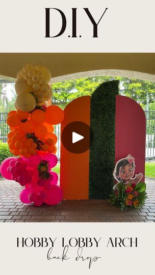 Hobby Lobby Arch Backdrop, Hobby Lobby Backdrop, Simple Backdrop Ideas, Diy Hobby Lobby, Hobby Lobby Diy, Creative Mom, Easy Backdrops, Diy Event, Flower Installation