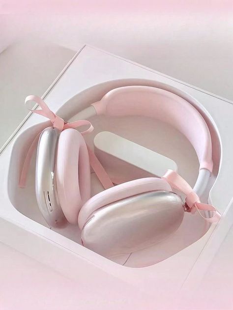 Pink Headphones, Apple Headphone, Cute Headphones, Pink Lifestyle, Airpods Max, Pink Apple, Pink Girly Things, Girly Accessories, Birthday Wishlist