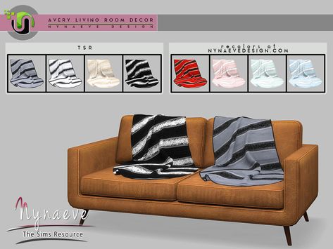 NynaeveDesign's Avery Throw Blanket V2 Clown Hair, Sims 4 Cc Furniture Living Rooms, Clown Wig, Living Room Throws, The Sims 4 Pc, Sims 4 Bedroom, Sims 4 Clutter, Sims 4 Expansions, Tumblr Sims 4