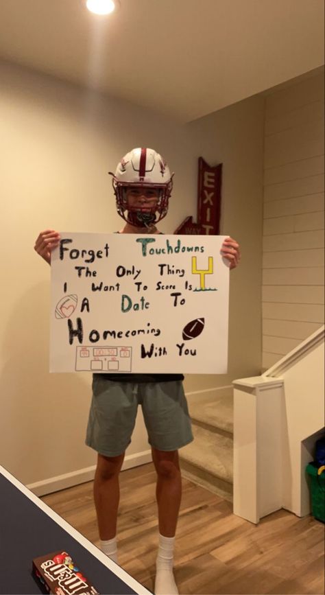 Football Formal Proposal, Football Hoco Proposal, Football Proposal, Homecoming Dance Proposal, Promposal Ideas For Him, Football Promposal, Cute Hoco Proposals, Homecoming Poster Ideas, Formal Proposals