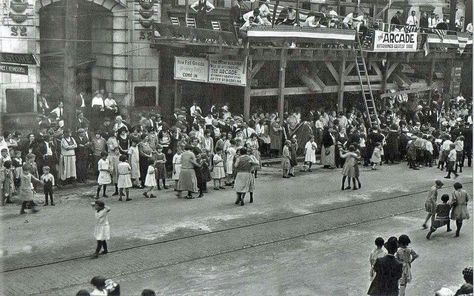 1928 downtown Kittanning, Pa. Enjoying the reopening of The Arcade Dept. Store Bay Ridge Brooklyn, Brooklyn Image, Protect Family, Old Street, Vintage New York, Northern Europe, City Photography, Local History, Brooklyn New York