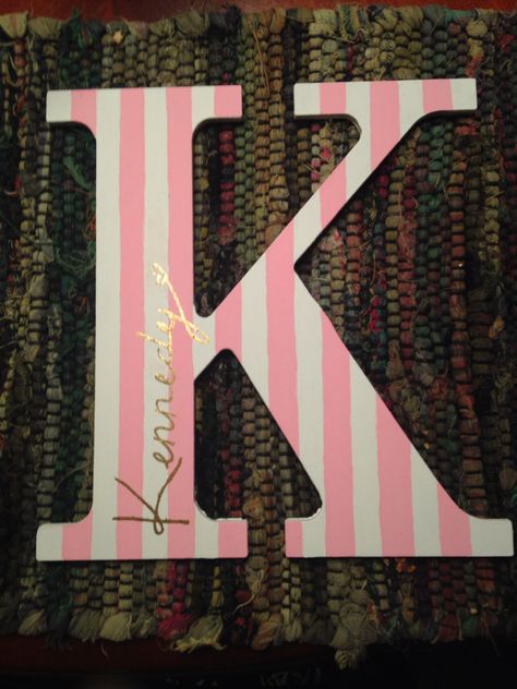 Wooden Initial Letters Diy, Sorority Letters Painted Wooden Easy, Initial Painting Ideas, Painting Initials Letters Diy, Wood Letter Painting Ideas Initials, Painted Initial Letters, Painted Sorority Letters Wooden, Painted Letter Ideas, Wood Letters Decorated Painted