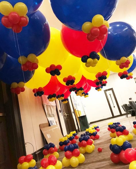 Colombia Birthday Party, Colombian Theme Party Decorations, Colombia Party Decorations, Colombia Party, Pride Month Balloon Decor, Ball Pit Party, Superman Birthday Cake, Balloon Fiesta Albuquerque, Superhero Party Decorations