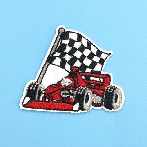 Racing Car Patch DIY Racing Jersey Clothing Patch Senior Jacket Patches, Senior Patches, Racing Patches, Senior Jackets Patches, Patch Aesthetic, Car Patches, Senior Year Fun, Senior Jackets, Racing Jersey