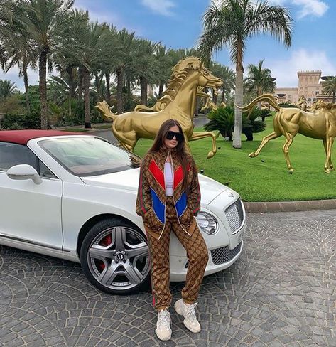 #gucci Gucci Tracksuit Women, Gucci Tracksuit, Gucci Outfit, Gucci Outfits, Gucci Sneakers, Dubai Life, Aesthetic Look, Gucci Fashion, Tracksuit Women