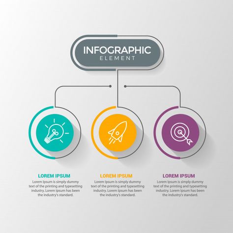 Infographic design template with icons a... | Premium Vector #Freepik #vector #infographic Cool Infographics, Simple Infographic Design, Circle Infographic, Infographic Layout, Infographic Inspiration, Infographic Elements, Infographic Powerpoint, Infographic Design Layout, Vector Infographic