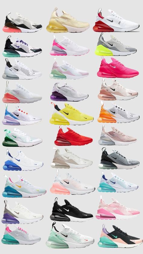 #nikeairmax270 270 Air Max Shoes, Air Max 270 Outfit, Nike Shoes Women Fashion, Nike Shoes (men), Cute Nike Outfits, Preppy Shoes, All Nike Shoes, Shoes Outfit Fashion, Woo Hoo