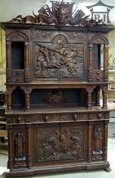 Cabinet Buffet, Gothic Furniture, Diy Furniture Bedroom, Carved Furniture, Victorian Furniture, Ornate Furniture, Fantastic Furniture, European Furniture, Wood Carving Art