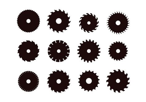 Circular Saw Blade Silhouettes Rock Science, Circular Saw Blade, Paracord Survival, Circular Saw Blades, Cut Image, Suit Of Armor, Circular Saw, Saw Blade, Vector Art