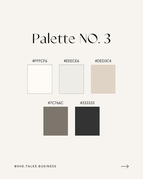 🎨Elegant color palette ideas for your next design project or new brand!  😍 What palette do you like most?  X Lynn PS. Comment ‘LIST’ to enter my free Canva template library. New templates added every month! 🎉 #canva #canvaverifiedexpert #canvatemplate #canvatemplates #canvaexpert #canvacoach #canvalove #canvaforbeginners #colorpalette #brandcolors #colorpalettes #colorcombo #branding #brandingdesign #businessbranding #contenttips #contentcreationtips #contentcreation #instagramcarousel #car... Off White Color Code Canva, Wedding Brand Color Palette, Canva Palettes Color, Canva Color Palette Codes, Salon Color Schemes, Canva Templates Ideas, Elegant Color Palette, Colour Numbers, Nude Color Palette