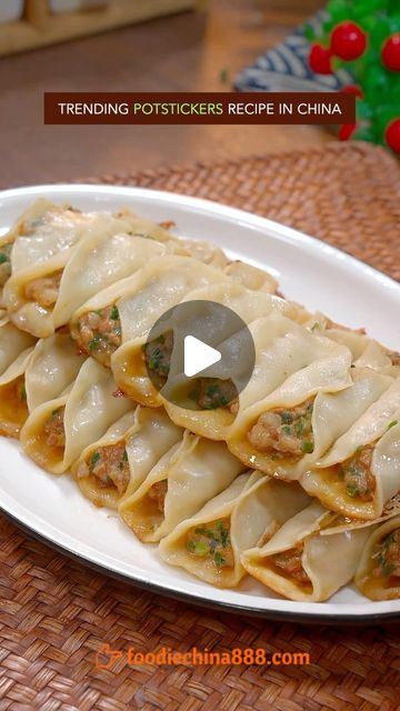 Chinese Potstickers Recipes, Best Pot Stickers Recipe, Easy Dumplings Recipe Chinese, Chinese Foods Recipe, Asian Chicken Dumplings, Steam Recipes Meals, Wonton Dinner Ideas, How To Make Chinese Dumplings, Pan Fried Dumplings Recipe