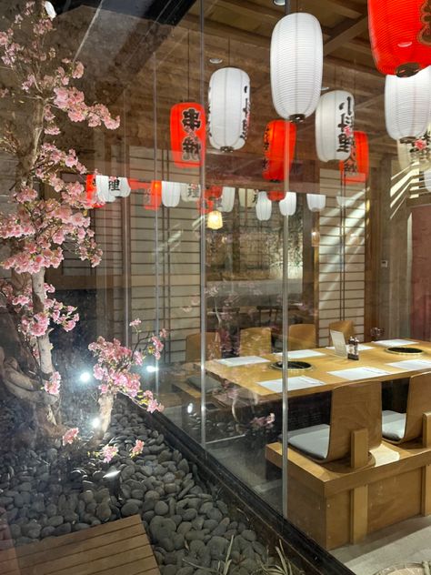 Japanese Food Restaurant Aesthetic, Japanese Aesthetic Restaurant, Japan Restaurant Aesthetic, Japanese Restaurant Aesthetic, Adventures Aesthetic, Restaurant Vibes, Japanese Restaurant Design, Restaurant Aesthetic, Aesthetic Japanese