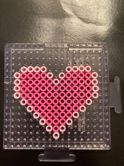 Perler Bead Heart Patterns, Perler Beads Valentines Day, Valentine’s Day Perler Beads, Valentines Day Perler Bead Patterns, Perler Valentines, Valentines Perler Beads, Heart Perler Bead Patterns, Perler Bead Heart, Heart Perler Beads