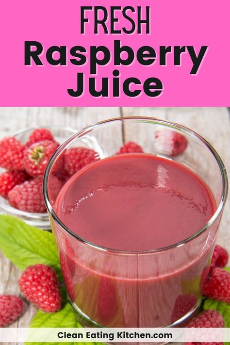 Raspberry Juicing Recipes, Raspberry Juice Recipe, Raspberry Juice, Vegetable Juice Recipes, Juicing Recipe, Fresh Juice Recipes, Fruit Juice Recipes, Veggie Juice, Healthy Plant Based Recipes