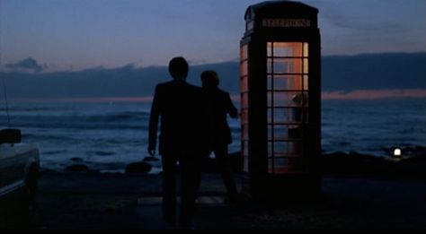 2013.31  Local Hero (1983)  MacIntyre: [staring at the sky while talking to Mr. Happer] It's red all over! It's red all over! Color In Film, British Beaches, Telephone Booth, Bette Midler, Phone Box, Local Hero, Hero Movie, Phone Booth, Great Films