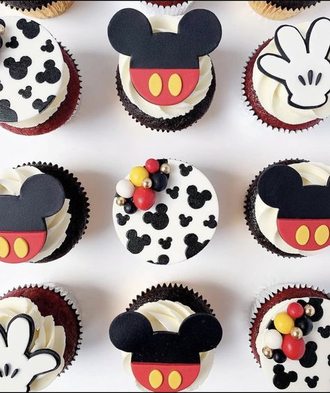 Mickey Mouse Cupcake, Mickey Mouse Birthday Cupcake Cake, Mickey Mouse And Friends Cupcakes, Mickey Mouse Smash Cakes, Minnie Mouse Cupcakes Red, Mickymousetheme Cake, Mickey Birthday Cakes, Mickey Cupcakes, Simple Mickey Mouse Cake Buttercream