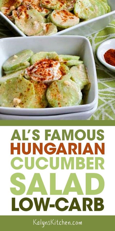 Hungarian Zucchini Recipes, Hungarian Salad Recipes, Hungarian Cucumber Salad, Cottage Cheese Salad, Hungarian Food, Hungarian Cuisine, Cucumber Diet, Cucumber Recipes Salad, Cucumber Recipes