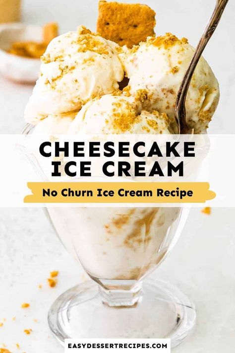 Homemade Cheesecake Ice Cream, Stand Mixer Ice Cream Recipes, Homemade Ice Cream Recipes Machine, Cheesecake Ice Cream Recipe, Unique Ice Cream Flavors, Tasty Sweets, Ice Cream Recipes Machine, Homemade Strawberry Ice Cream, Ice Creamery