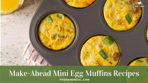 Quick Blw Mini Egg Muffins For 6 To 8 Months Old 1 Mini Egg Muffins, Ground Turkey Sausage, Baby Muffins, Egg Muffins Recipe, Mini Egg, Egg Muffins, Mini Eggs, Delicious Treats, Sliced Potatoes