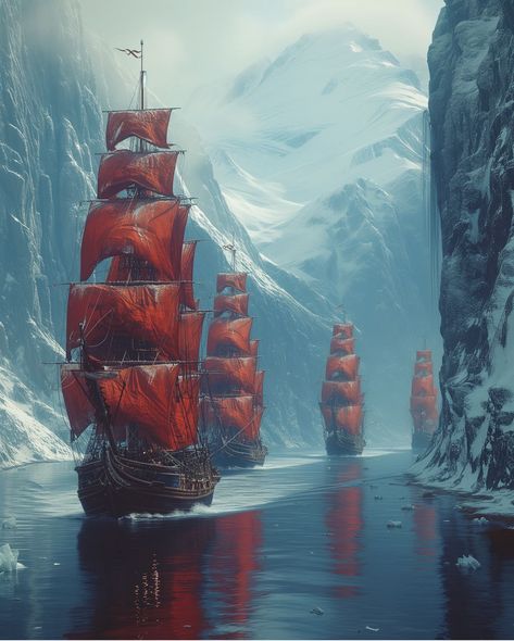 Medieval Ship Concept Art, Fantasy Seaside City, Ships Fantasy Art, Fantasy Ship Art, Dnd Ship, Fantasy Boat, Medieval Ship, Fantasy Ship, Pirate Ship Art