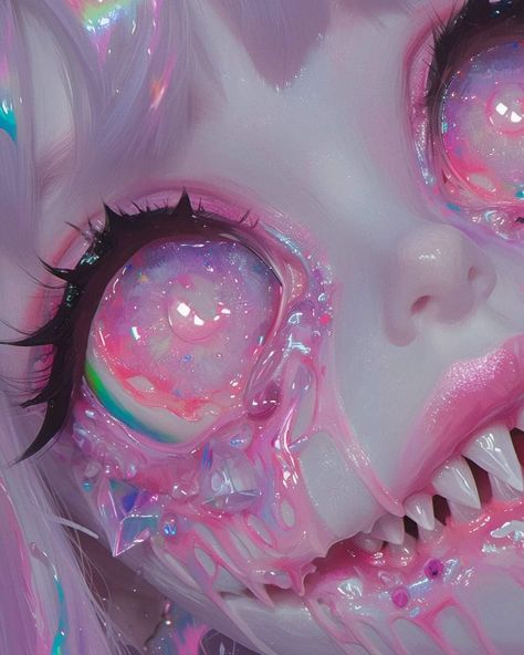 Body Horror Reference, Gore References, Aesthetic Zepeto Character, Pink Horror, Pastel Gore, Candy Gore, Emo Art, Black Love Art, Art Wallpaper Iphone