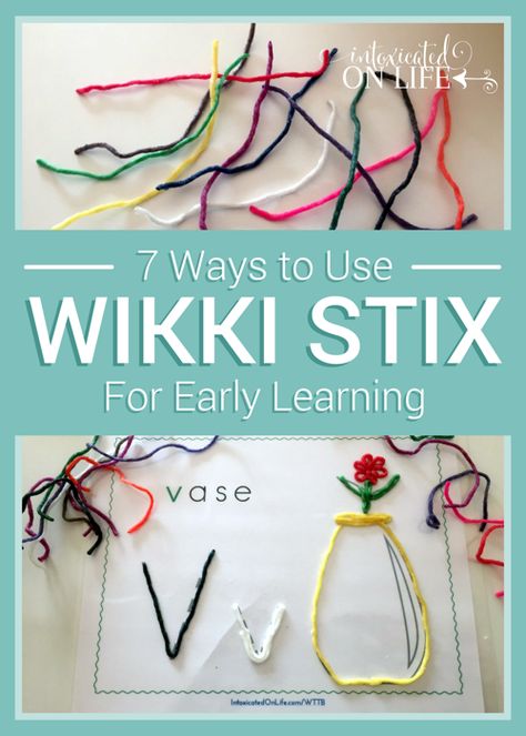 7 Ways To Use Wikki Stix For Early Learning Wax Craft Sticks Ideas, Wiki Sticks, Sensory Diet, Fine Motor Activities For Kids, Pre Writing Activities, Kids Sensory, Free Preschool, Early Literacy, Fine Motor Activities