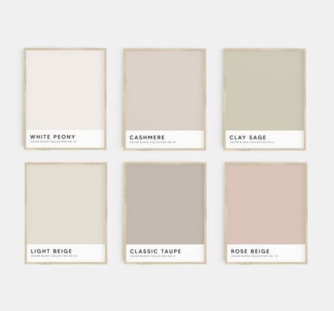 Boho Wall Colours, Wall Colour Palettes, Neutral Wall Colors Bedroom, Beige Feature Wall, Nude Wall Color, Beige Wall Colour, Boho Wall Color Ideas, Neutral Wall Colours, Modern Boho Office Decor