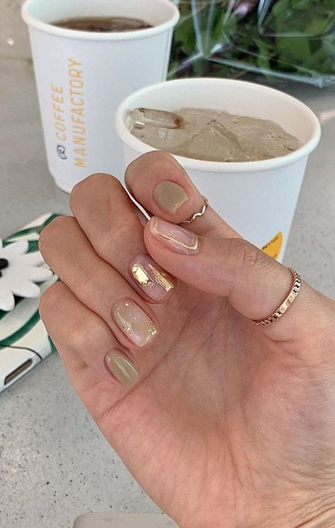 Korean Nail, Minimal Nails Art, Korean Nail Art, Subtle Nails, Beauty Nails Design, Nagel Tips, Korean Nails, Minimal Nails, Cute Gel Nails