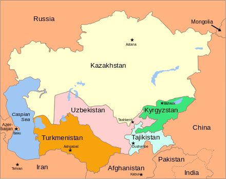 Central Asia Map, Asian Maps, Geography Vocabulary, India World Map, China Russia, Iran Travel, Geography Map, Asia Map, Asian History