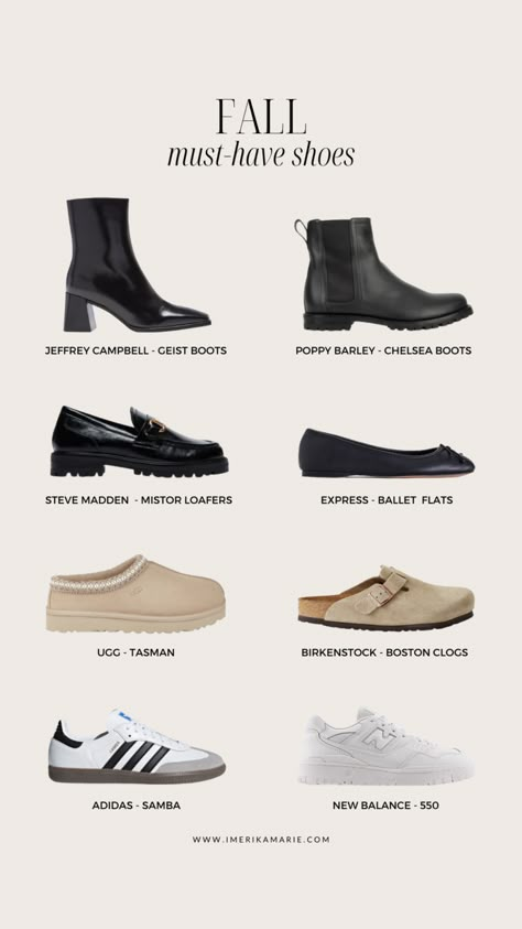 Capsule Shoe Collection, Fall Aesthetic Shoes, Shoes For 2024, Fall Accessories 2023, Womens Everyday Shoes, Fall And Winter Outfits 2023, Shoe Essentials Women, Capsule Footwear, Capsule Shoe Wardrobe