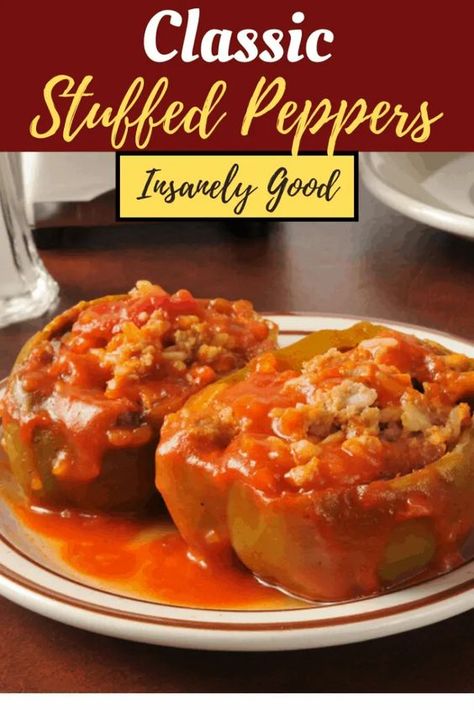 Copycat Stouffers Stuffed Peppers, Stuffed Peppers With Rice A Roni, Stuffed Bell Peppers Stouffers Copycat, Stuffed Bell Peppers Tomato Sauce, Stuffed Peppers With Spaghetti Sauce, Stuffed Bell Peppers On Stove Top, Old Fashioned Stuffed Peppers, Old Fashioned Stuffed Bell Peppers, How To Make Stuffed Bell Peppers